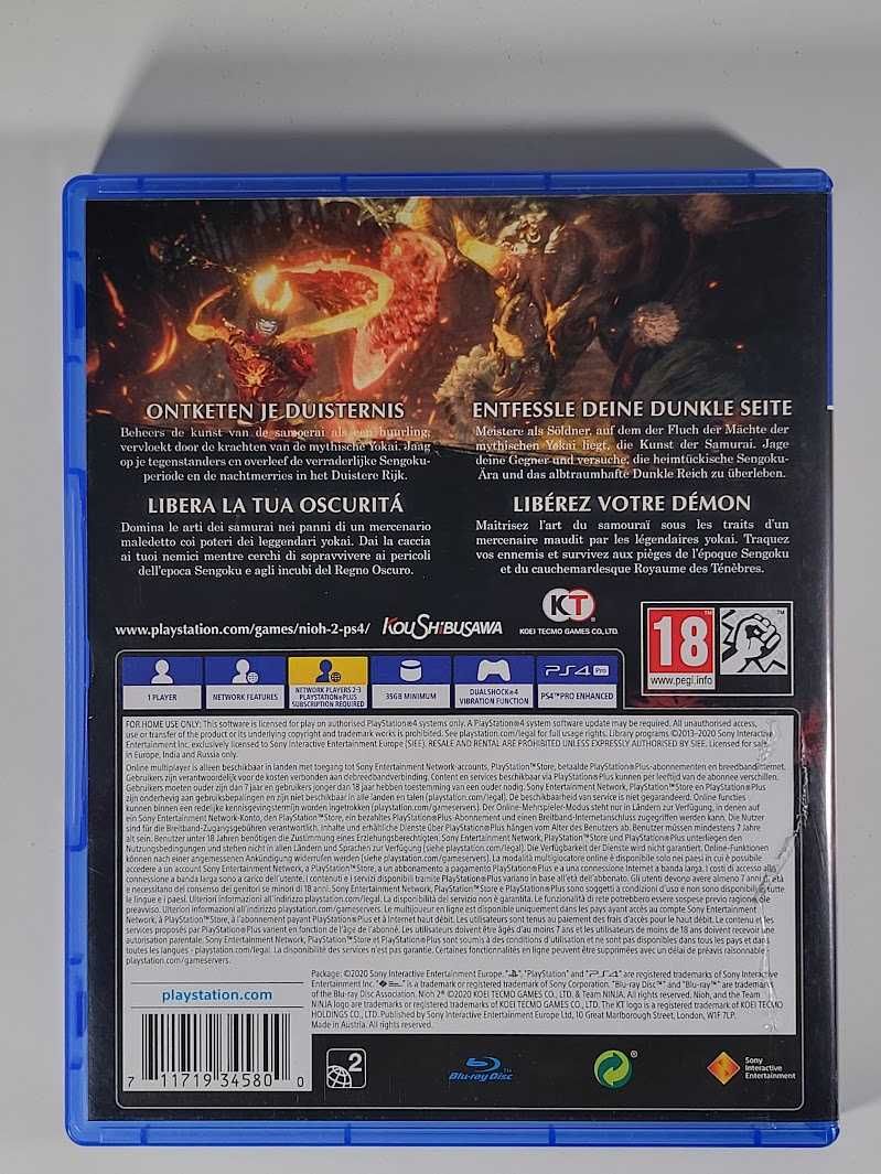 Nioh 2 / Gra PS4 / Sklep z grami / Perfect Blue / Warszawa / Mokotów