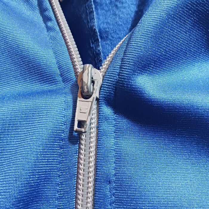 Vintage Puma kurtka bomberka bluza niebiesko szara M