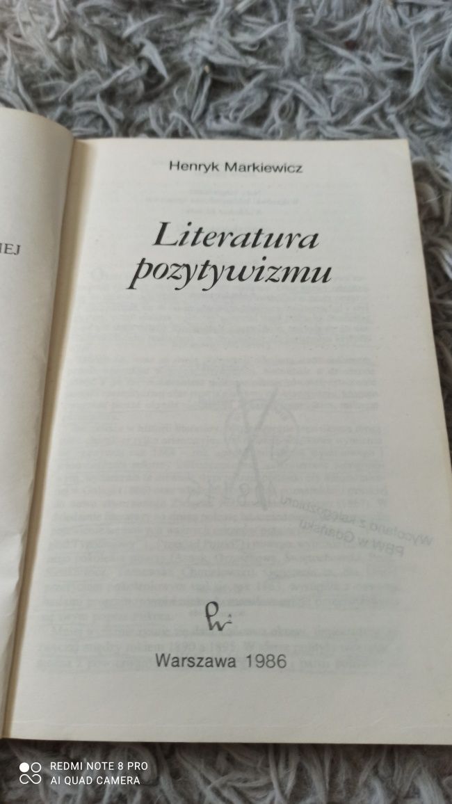 Książka Literatura pozytywizmu - H. Markiewicz