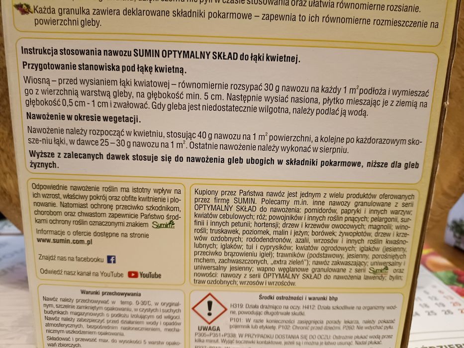 Nawóz do łąki kwiatowej SUMIN 1kg