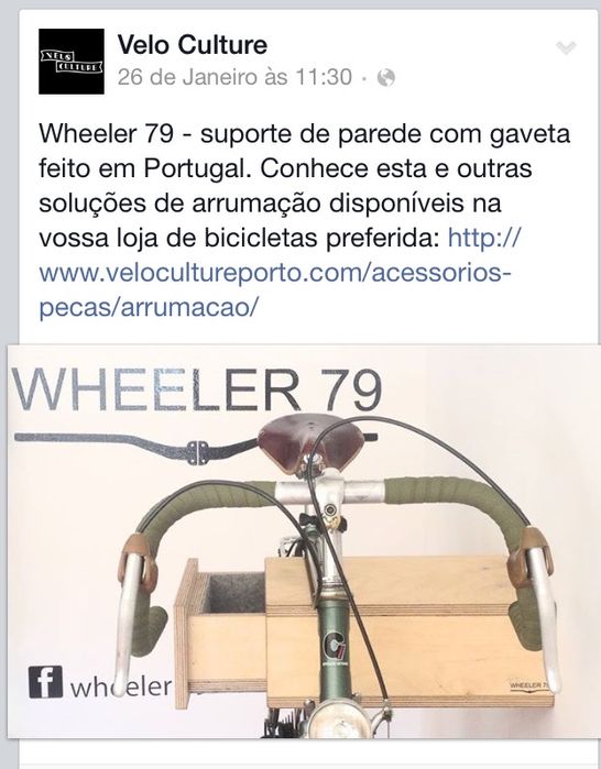 Suporte Bicicleta em madeira