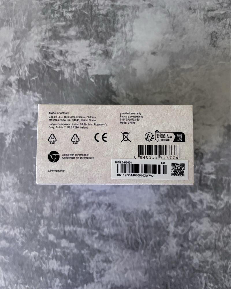Комплект Быстрая зарядка Блок Google Pixel 45W Type-C + Кабель Type-C