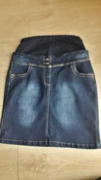 Spódnica ciążowa jeansowa XL