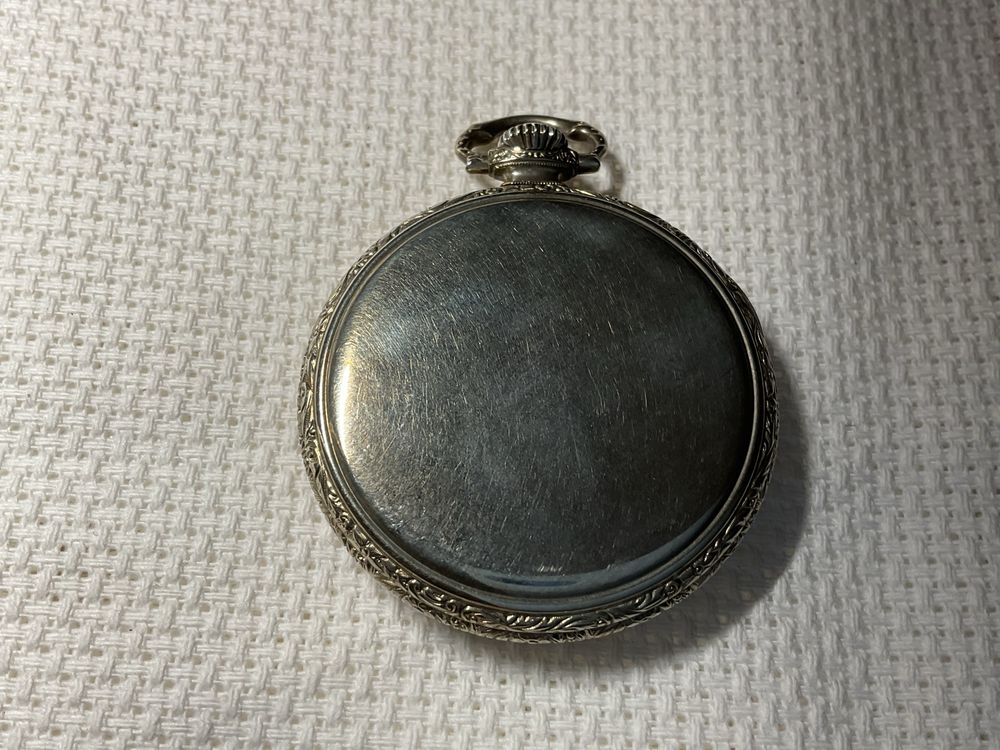 Relogio de bolso mecanico Gruen Veri-Thin a funcionar