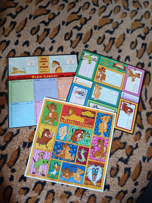 Naklejki lata 90 te król lew