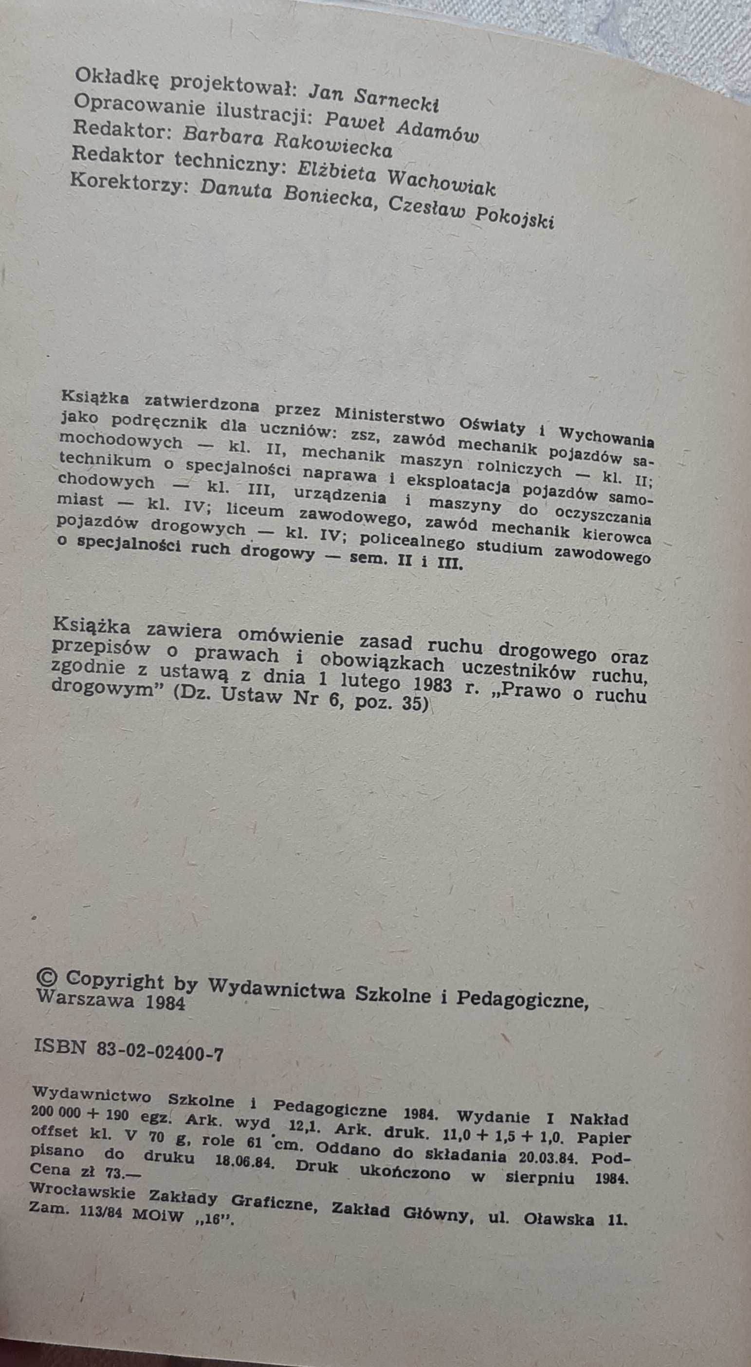 Książka "Przepisy ruchu drogowego" Reutt