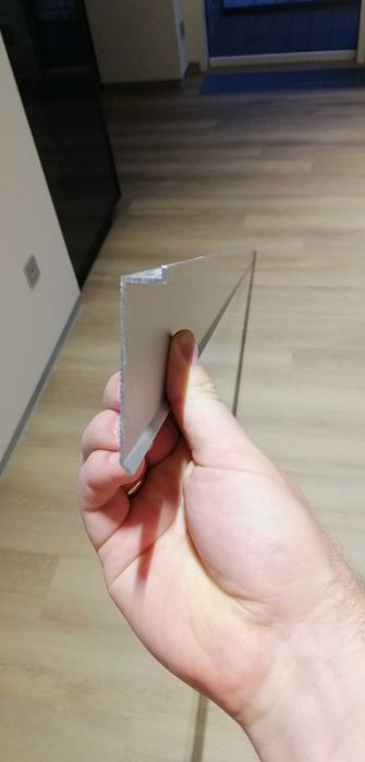 Плинтус скрытого монтажа Р-1-60 А серый матовый алюминий