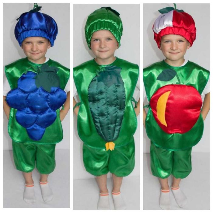 Костюм до свята Осені (овочі, фрукти, гриби та ін.) на 3 - 8 років