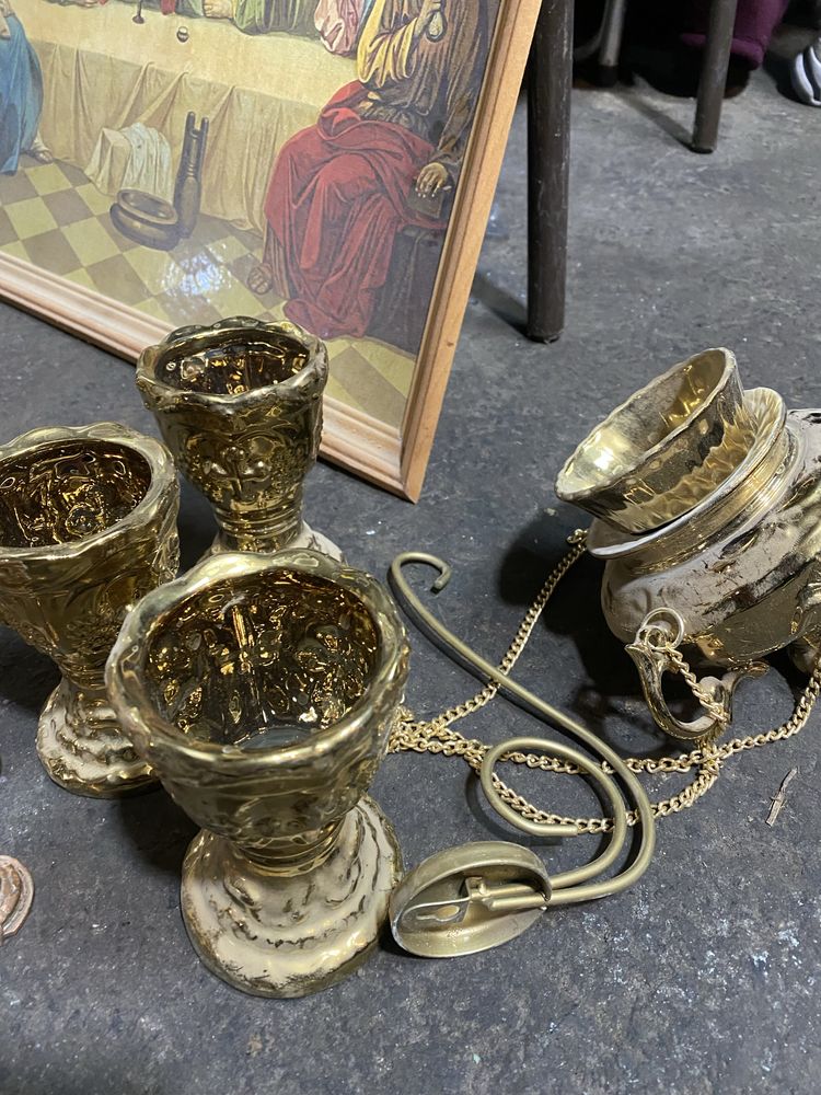 Церковная утварь , посуда , подсвечники