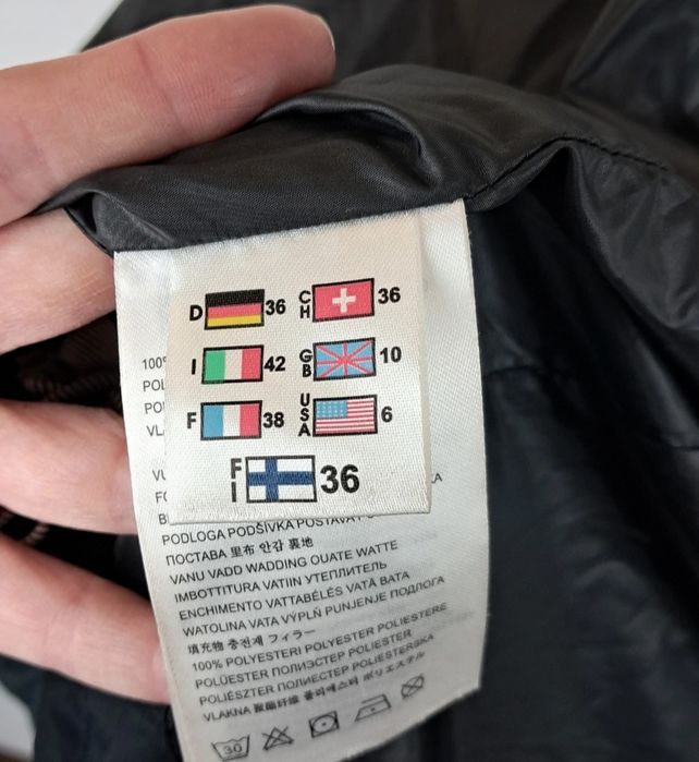 Kurtka /parka zimowa damska czarna r. S/M Finnish Trademark EP