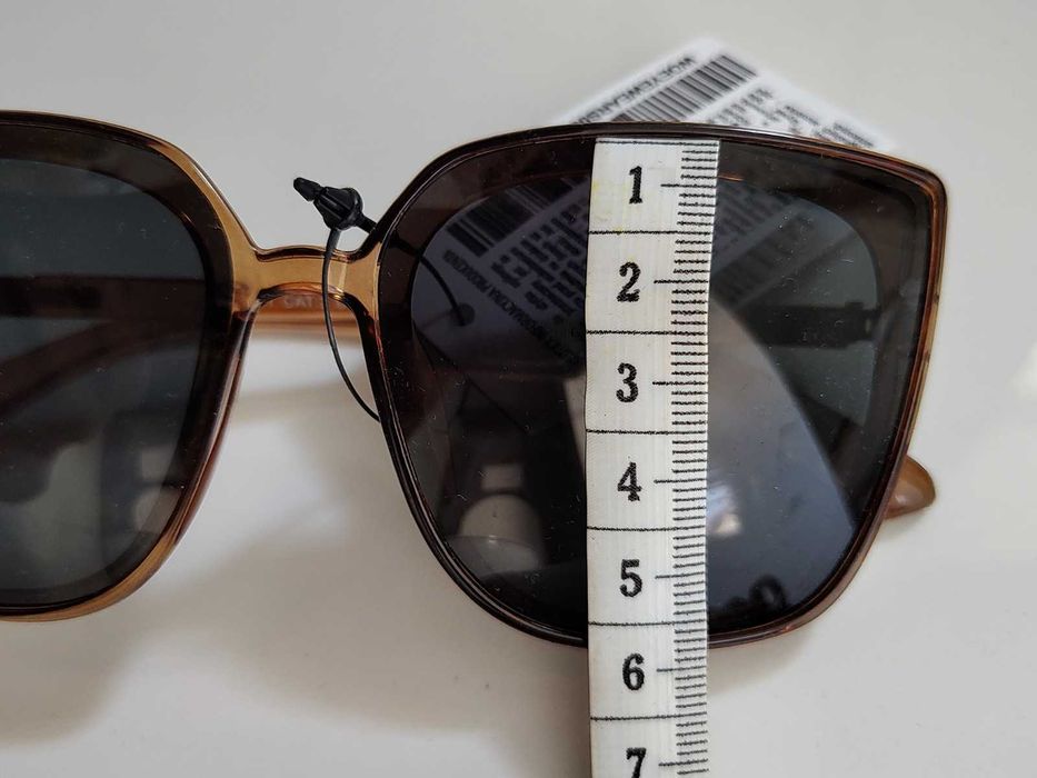 Okulary przeciwsłoneczne damskie WÓLCZANKA brązowe Nowe