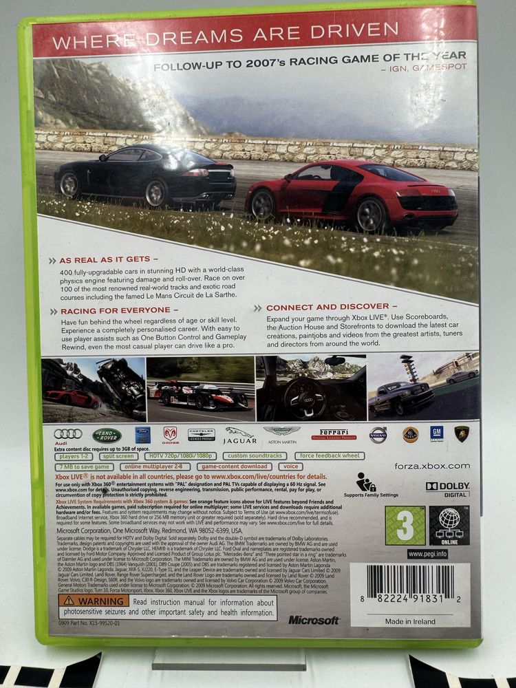 Forza Motorsport 3 Xbox 360 Gwarancja