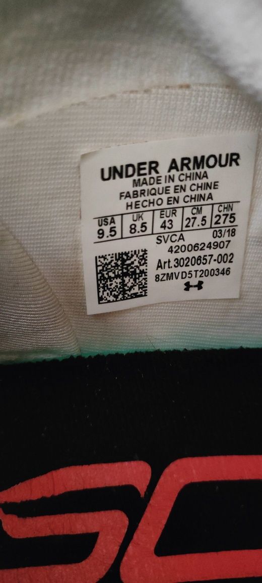 Buty Under Armour r.43