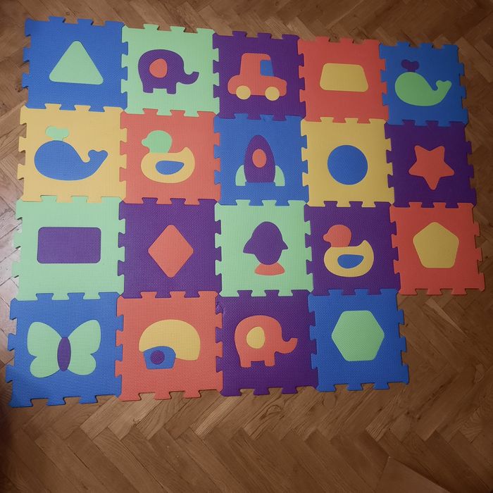 Килимок-пазл, 19шт, матеріал ЕVA, товщина 0.5см