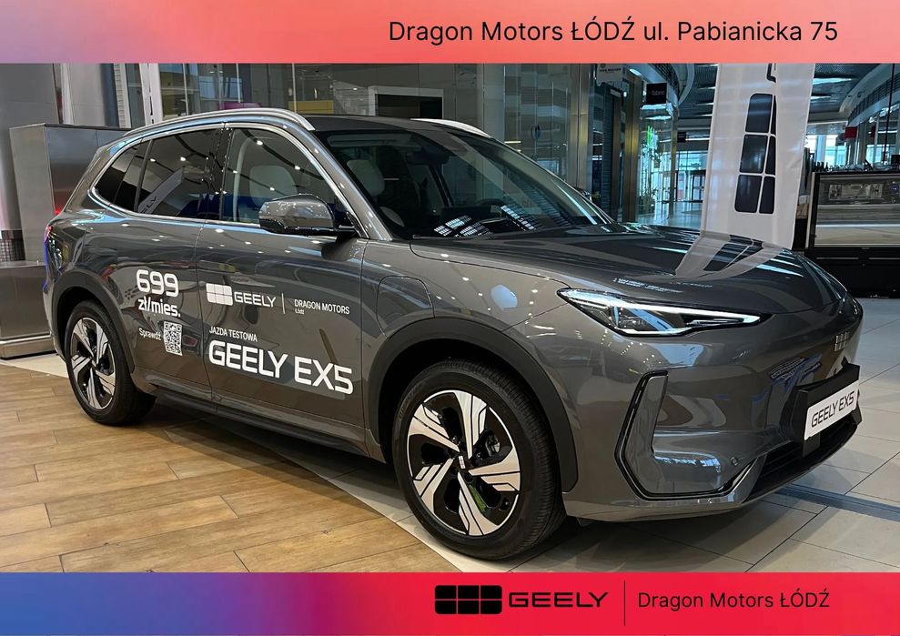 Geely EX5 MAX 3 lata przeglądów za 1 zł | Wallbox za 1 zł | Nowy salon w Łódź