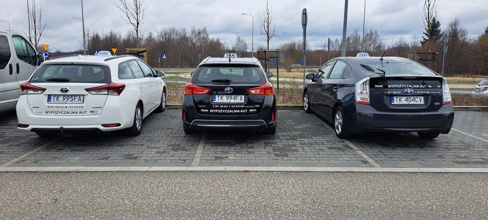 wynajem aut 650 zł/7dni  samochodów uber bolt freenow taxi hybryda gaz