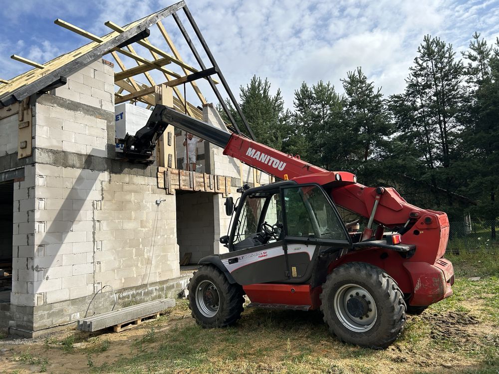 Usługi koparko-ładowarką, Ładowarka teleskopowa,Transport, Odśnieżanie