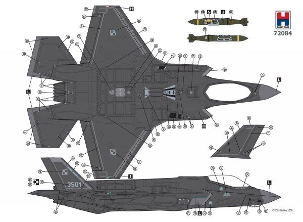 72084 Hobby 2000 Lockheed Martin F-35 A "Husarz" Polish Air Force