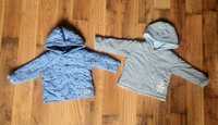 2 x Kurtka ciepła bluza typu waciak dla chłopczyka wiosna 74