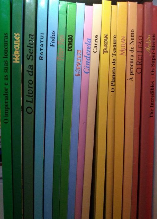 4 livros Disney da coleção "Salvat - Clube do Livro"