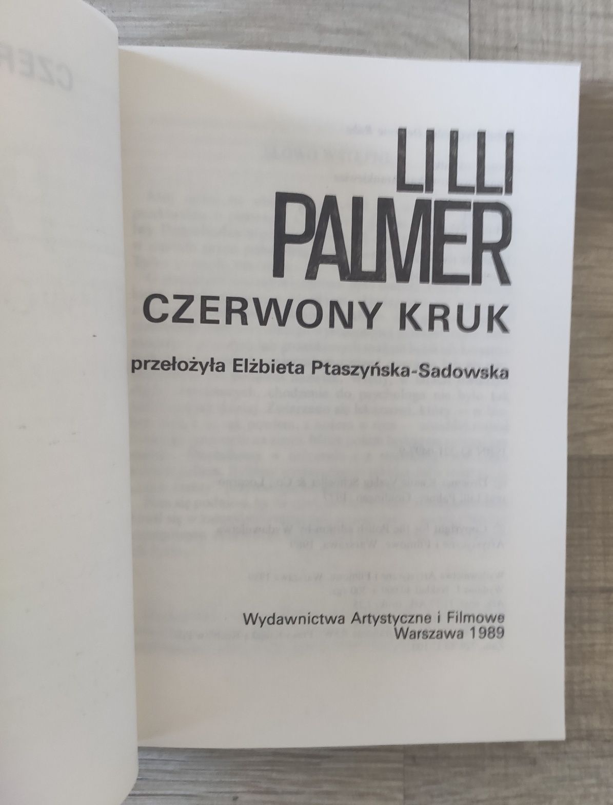 Lilli Palmer Czerwony kruk opowieść filmowa