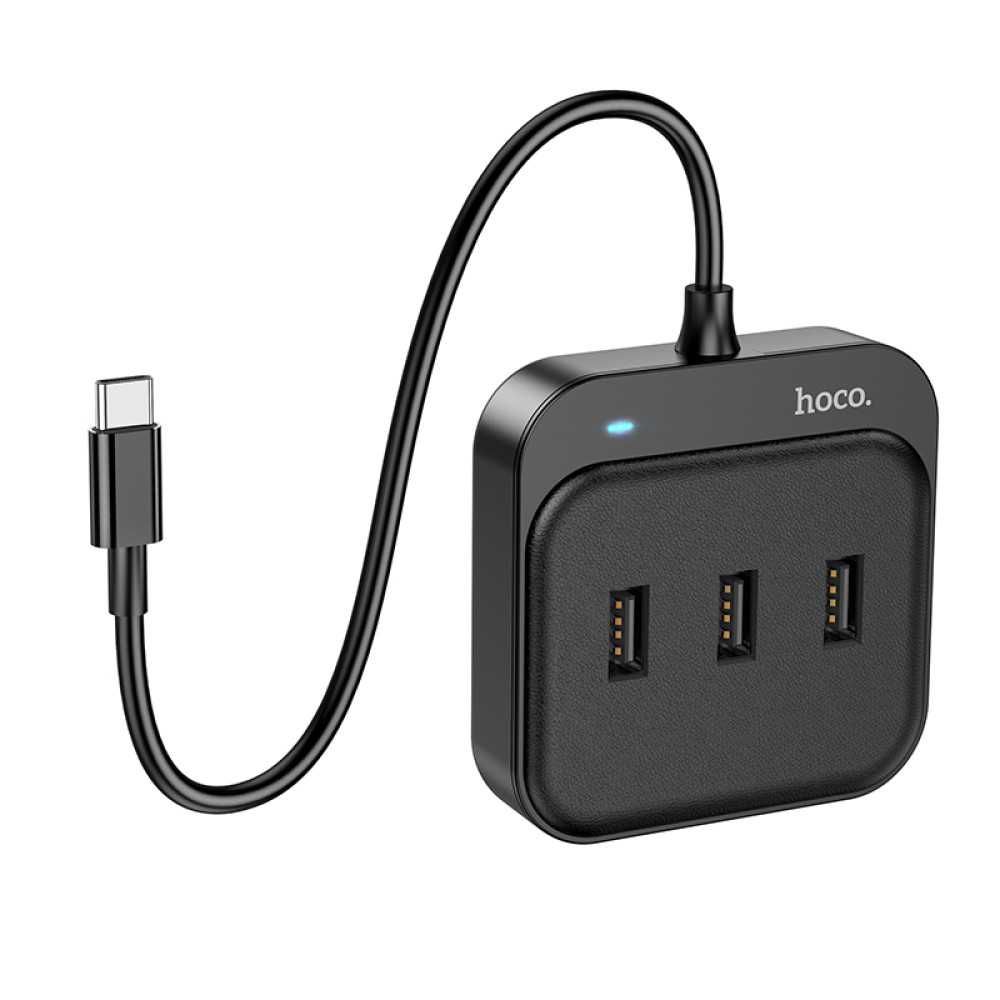 Type-C (USB C)  to  USB3.0+3 USB2.0 хаб 0.2m  Hoco HB31 для MacBook