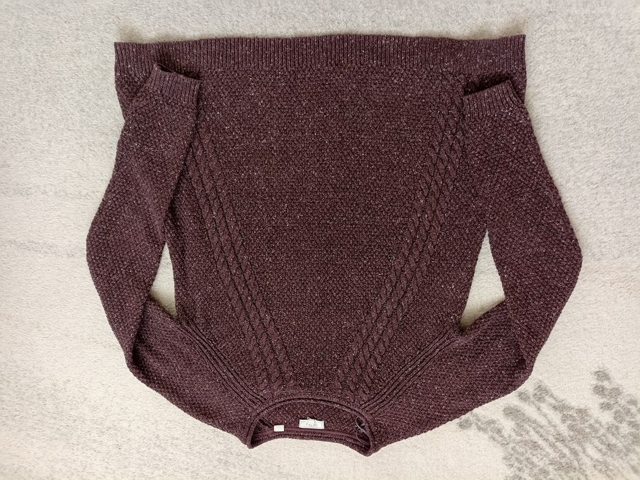 Sweter brązowy. R 36 / 38. Styl vintage.