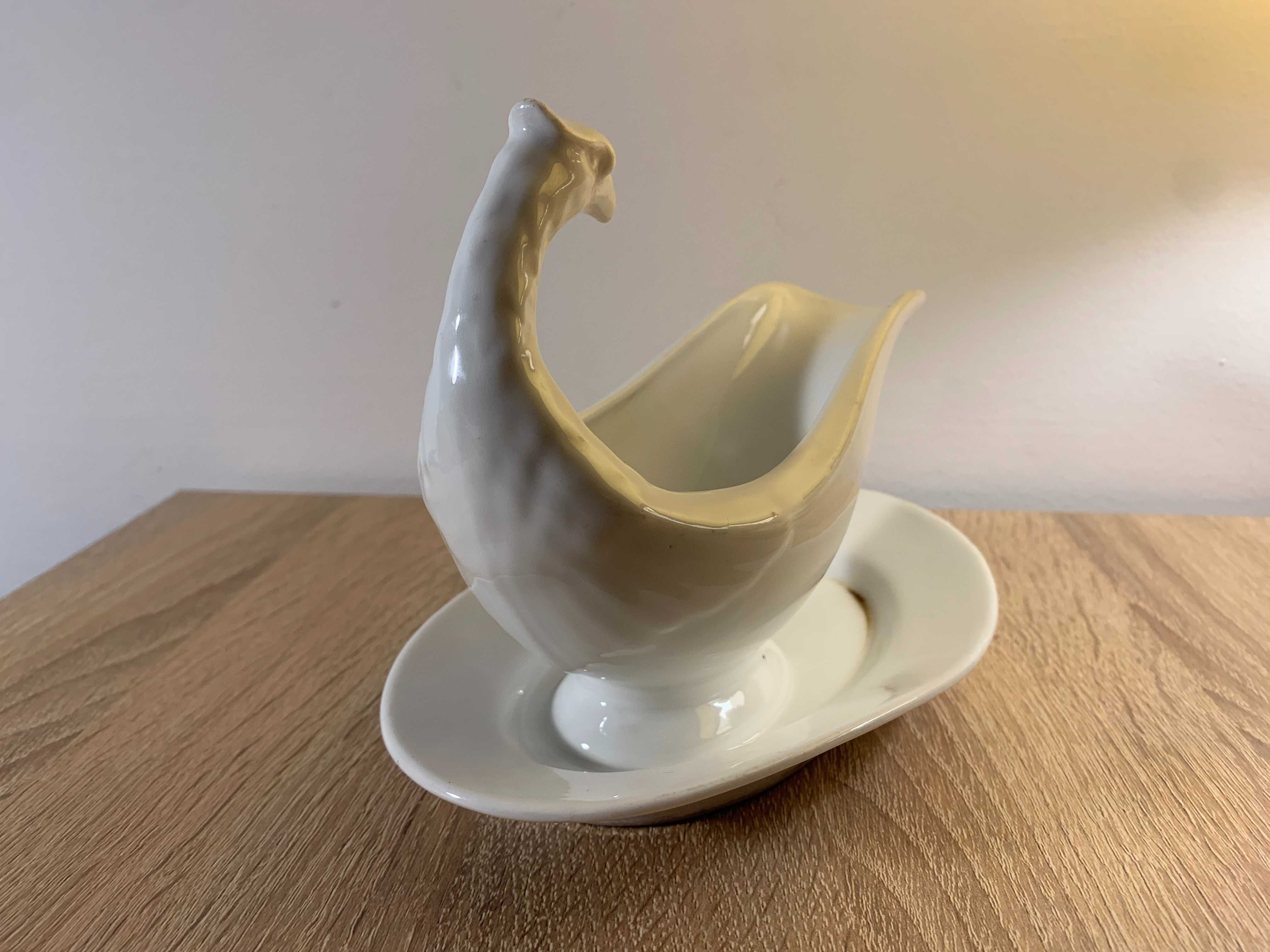 Sosjerka porcelanowa orzeł C.T. Carl Tielsch 2455, antyk