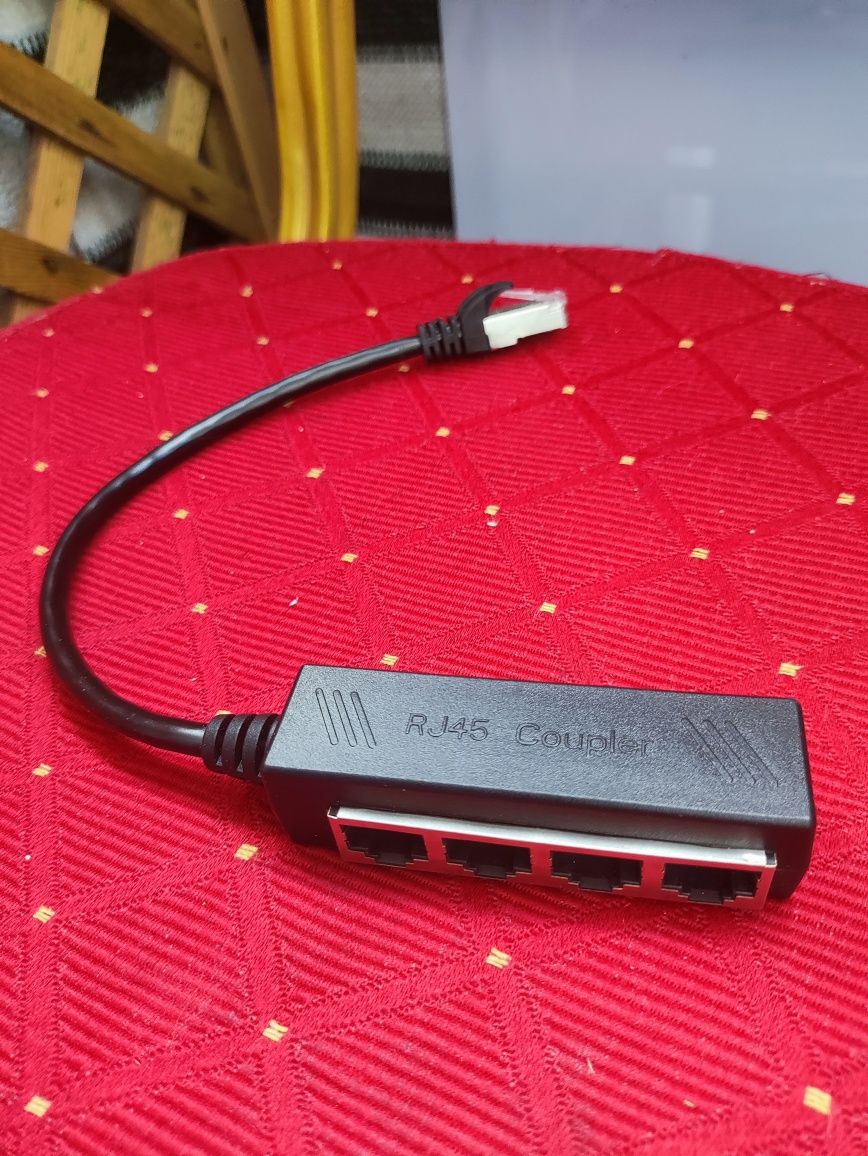 Kabel Ethernet RJ45 rozdzielacz przewód adapter splitter Hub LAN