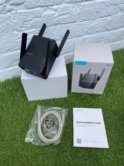 Rock space AC 1200 підсилювач Wi-Fi 1200 Мбіт, подовжувач WiFi