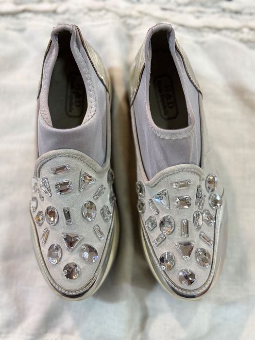 sapato slip-on Cinzento