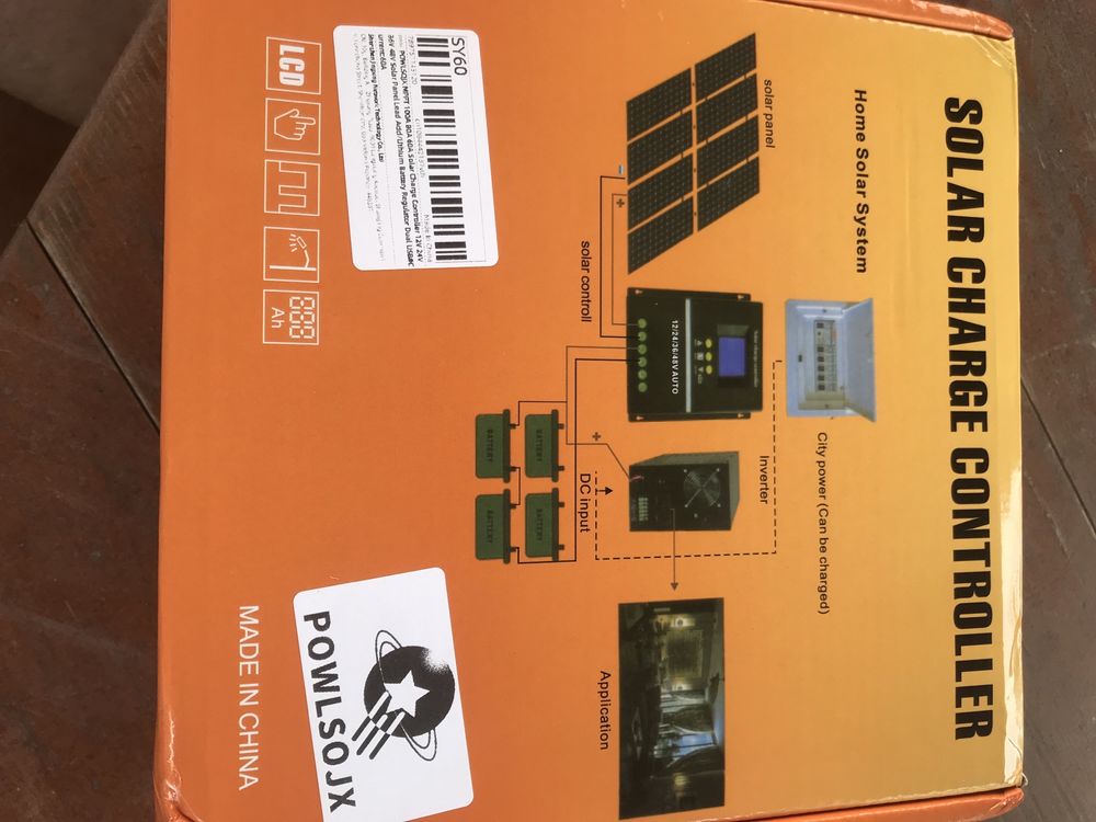 Контролер заряду сонячний POWLSOJX MPPT 60A