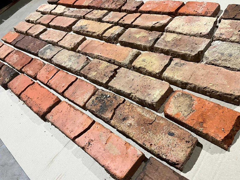 OKAZJA stara cegła płytki lico cena -50% pozostałość po budowie