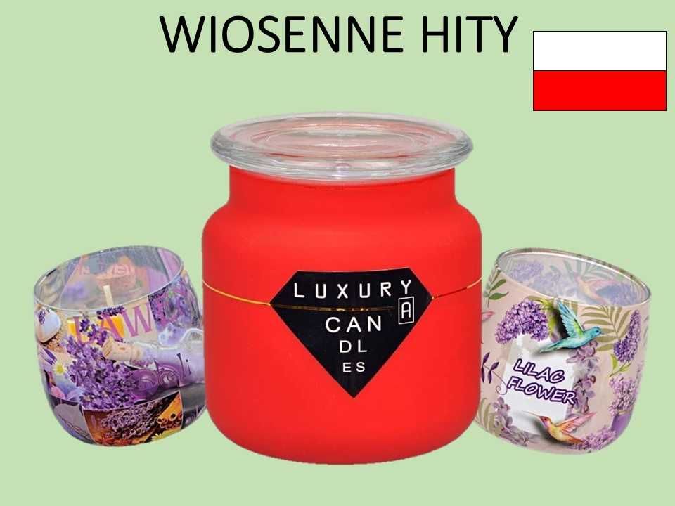 Adpal świece luksusowe piżmo lawenda bez hity wiosny Wielkanoc prezent