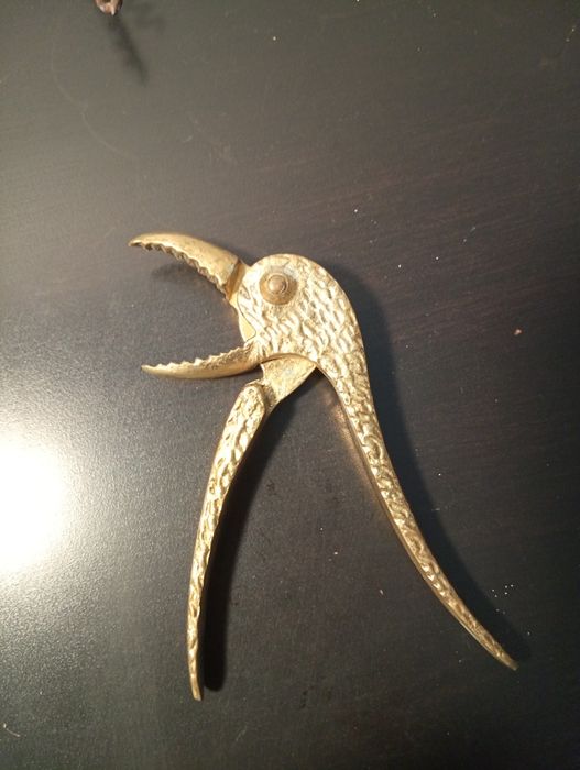 Quebra Nozes bronze de coleção - pássaro - vintage	meados sec xx