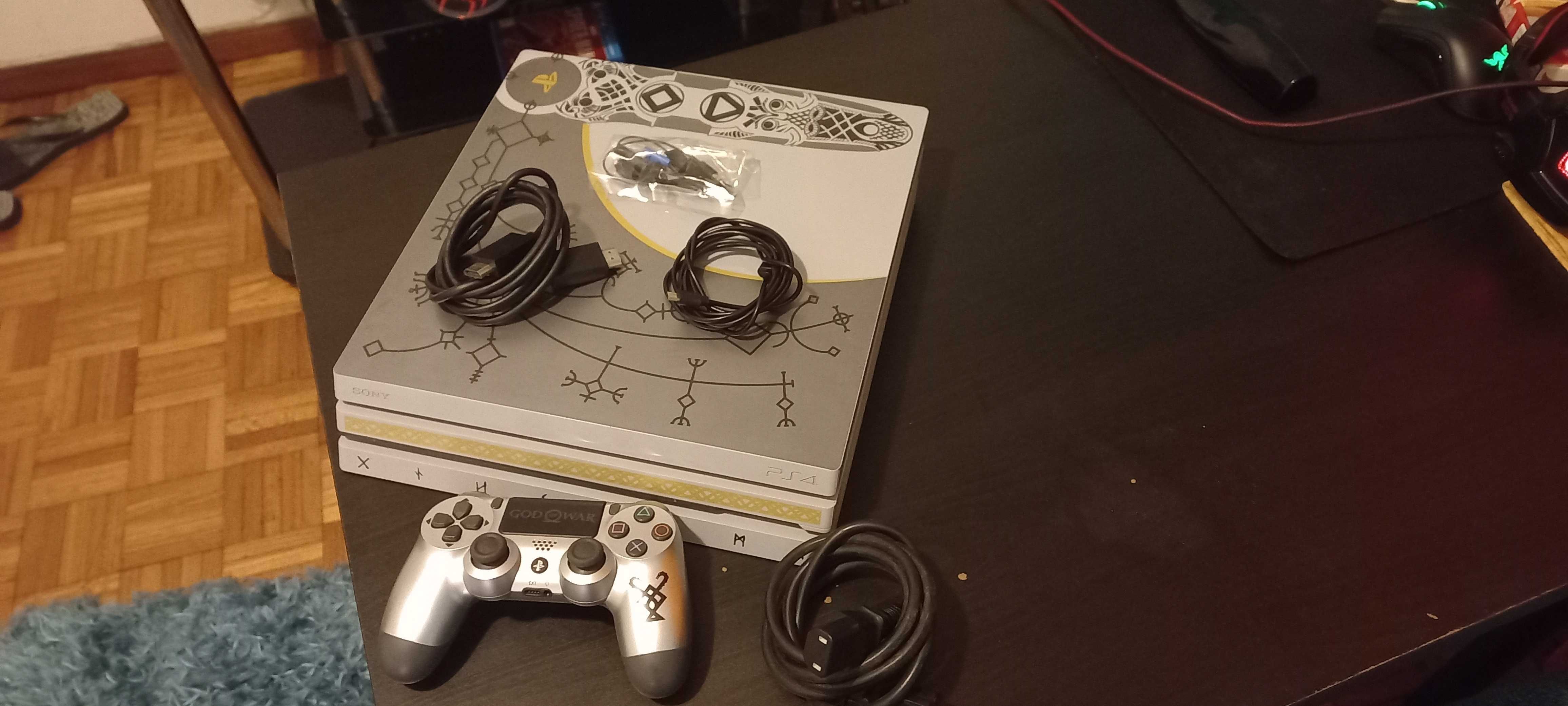 PlayStation 4 PRO 1TB 4K -  God of War Edition - Troco Xbox Série X