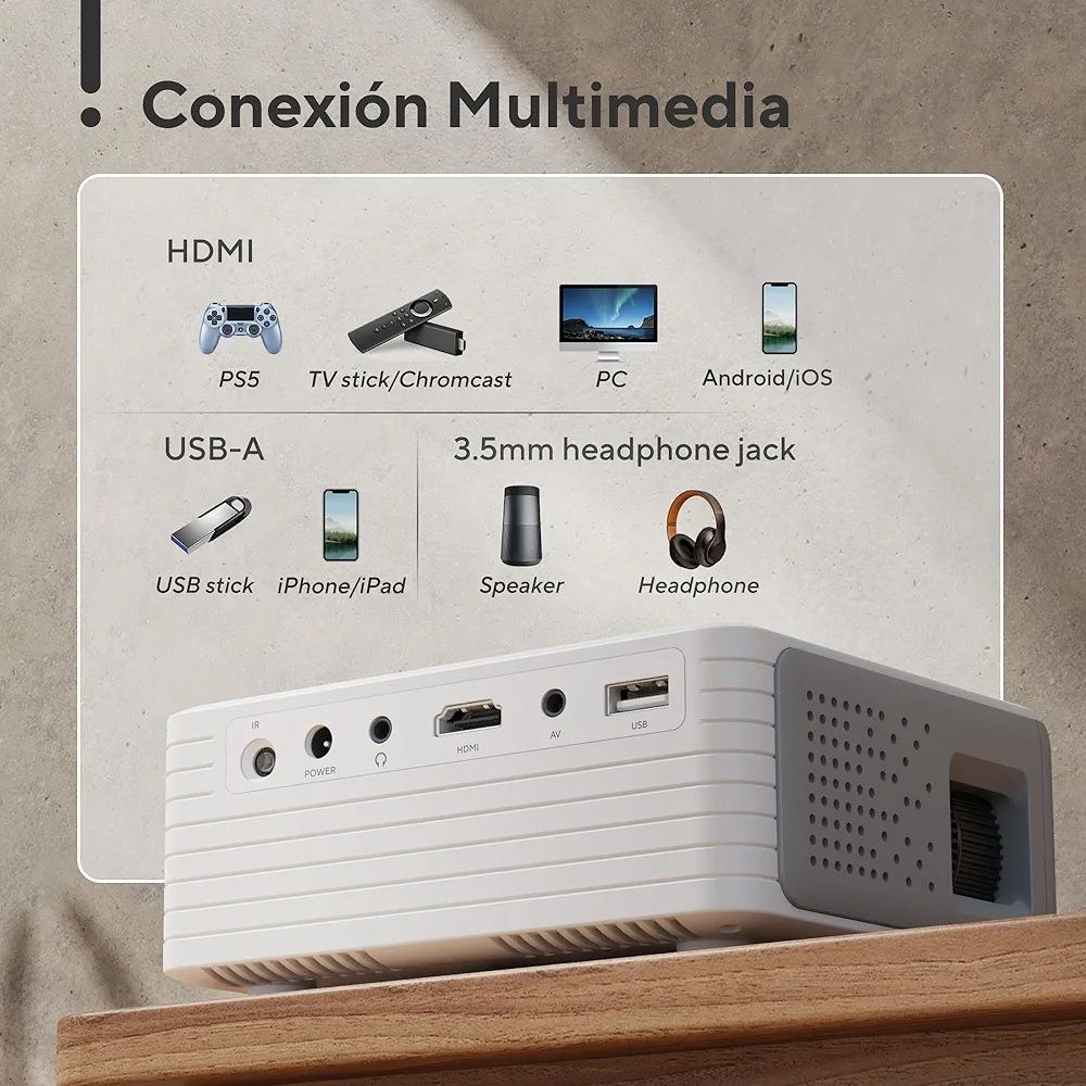 Projector Mini AKIYO O1 1080P