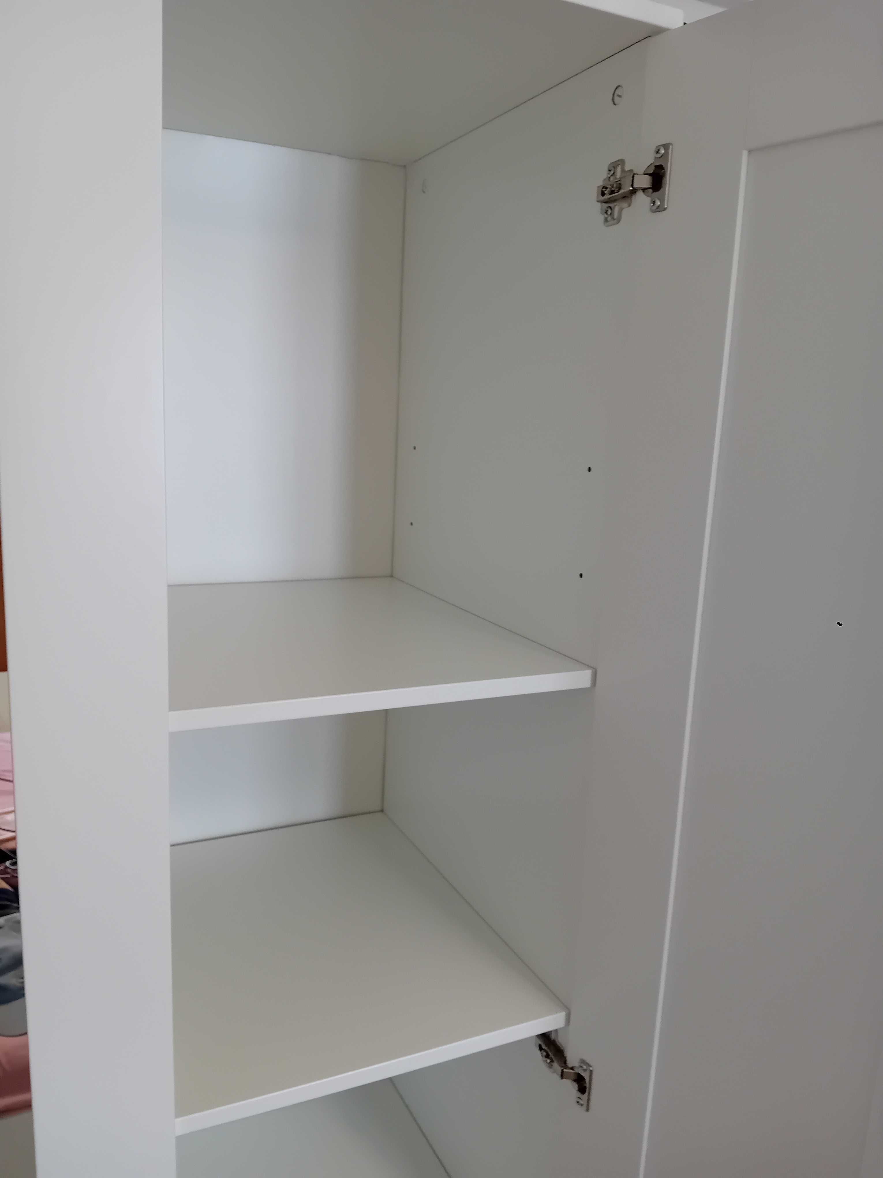 BRIMNES Roupeiro c/3 portas, branco, 117x190 cm