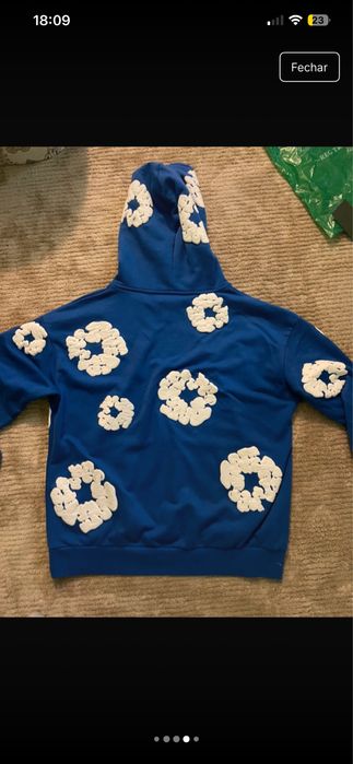 camisola denim tears azul