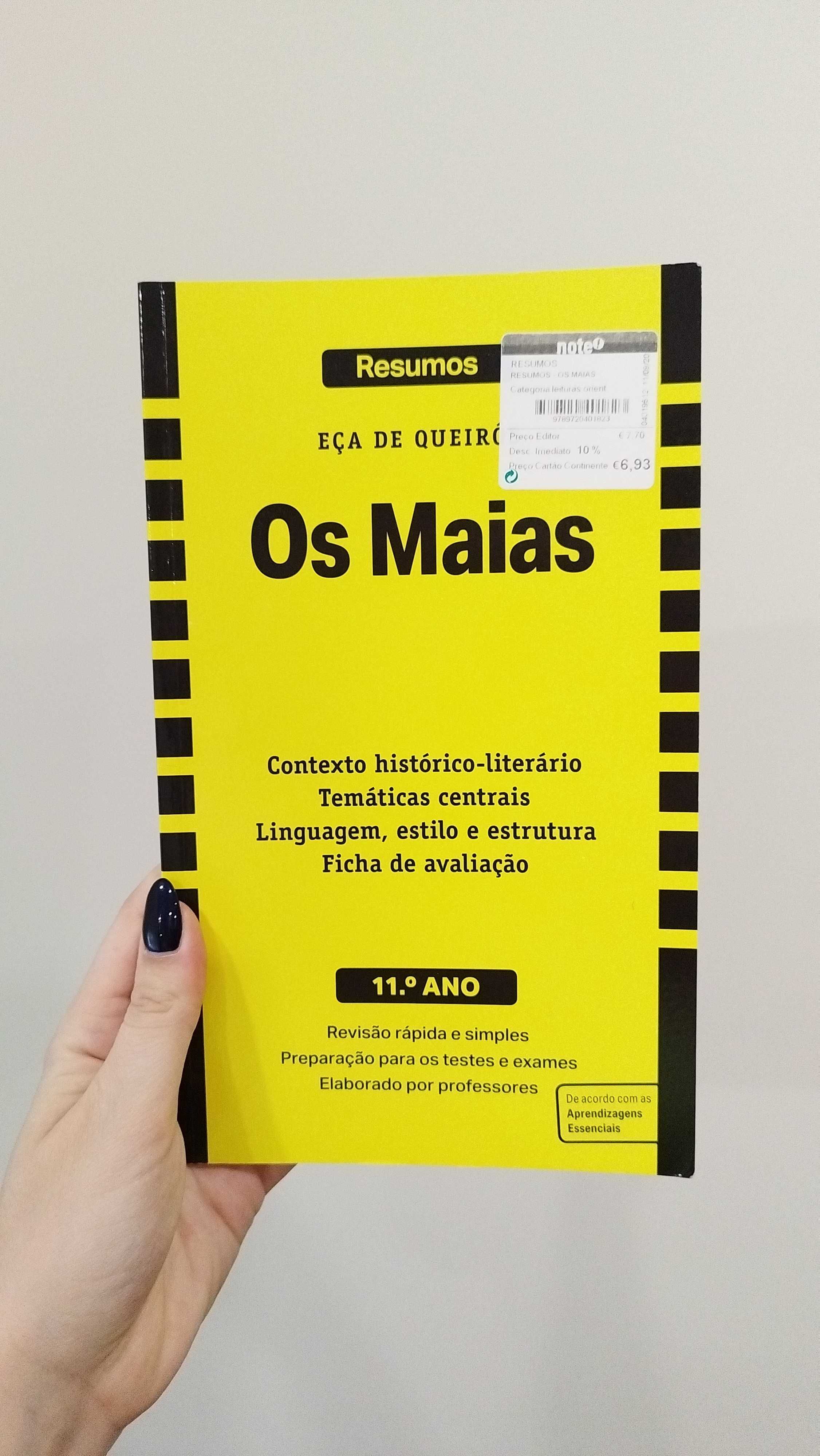 livro de resumos "Os Maias"