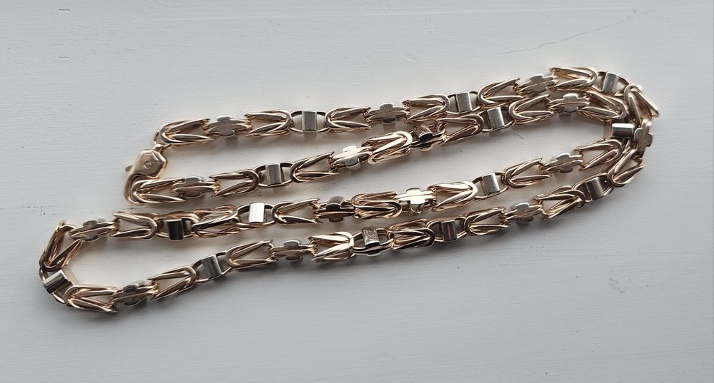 Łańcuch męski królewski złoty  14K 585 100,3g 65cm 7