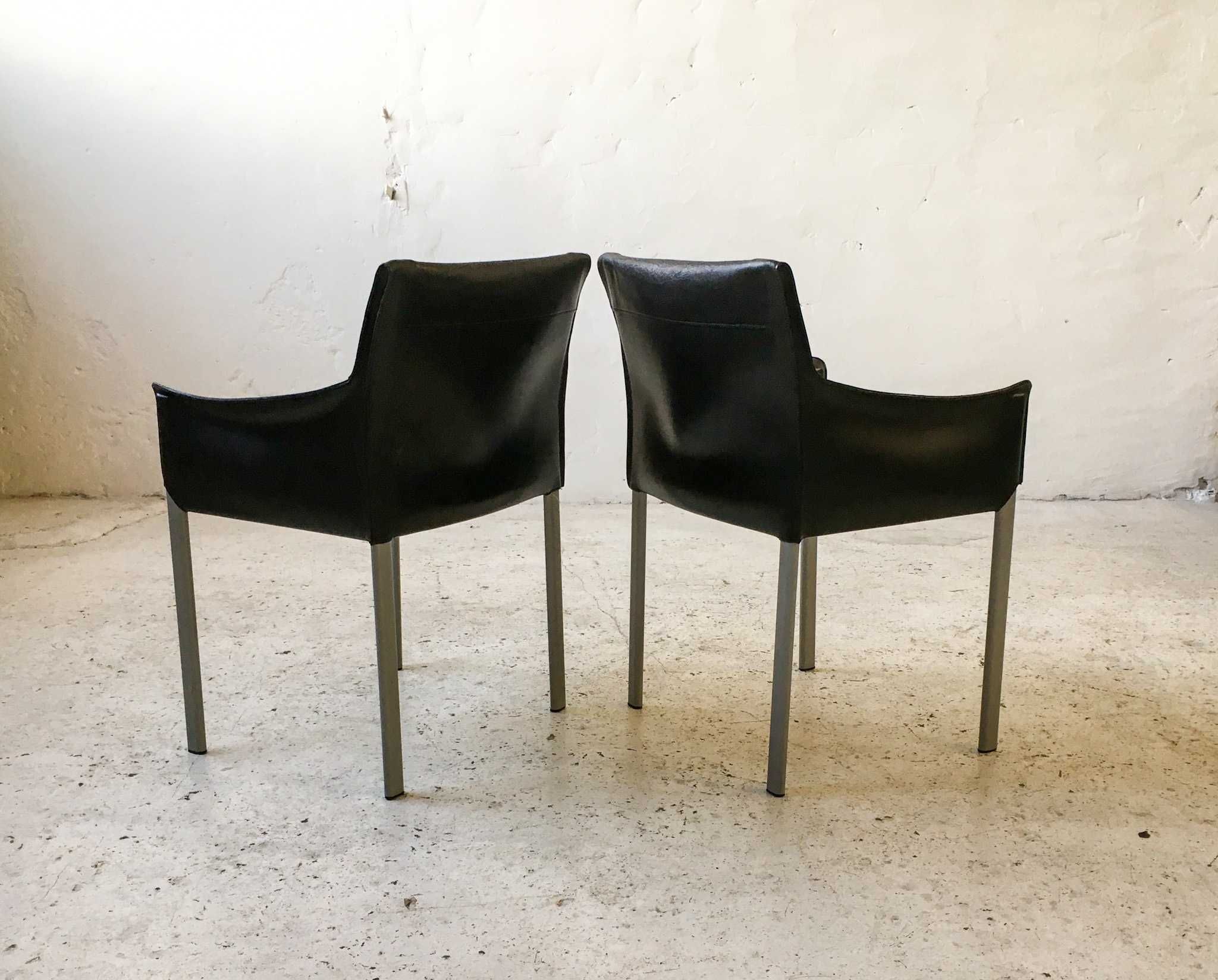 Enrico Pellizzoni włoskie krzesła Bilbao lata 90 vintage design