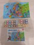 Puzzle 45 + memory Mapa Europy