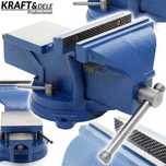 KRAFT&DELE Imadło Ślusarskie 125mm Obrotowe 360° Z Kowadłem KD1102