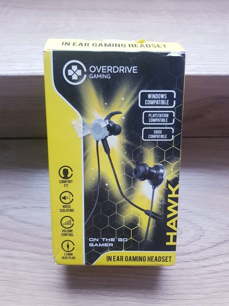 Nowe słuchawki z mikrofonem gamingowe Overdrive