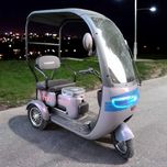 Электроскутер трицикл Кроссер CROSSER TR3 800w/72v с крышей Серый 20a+