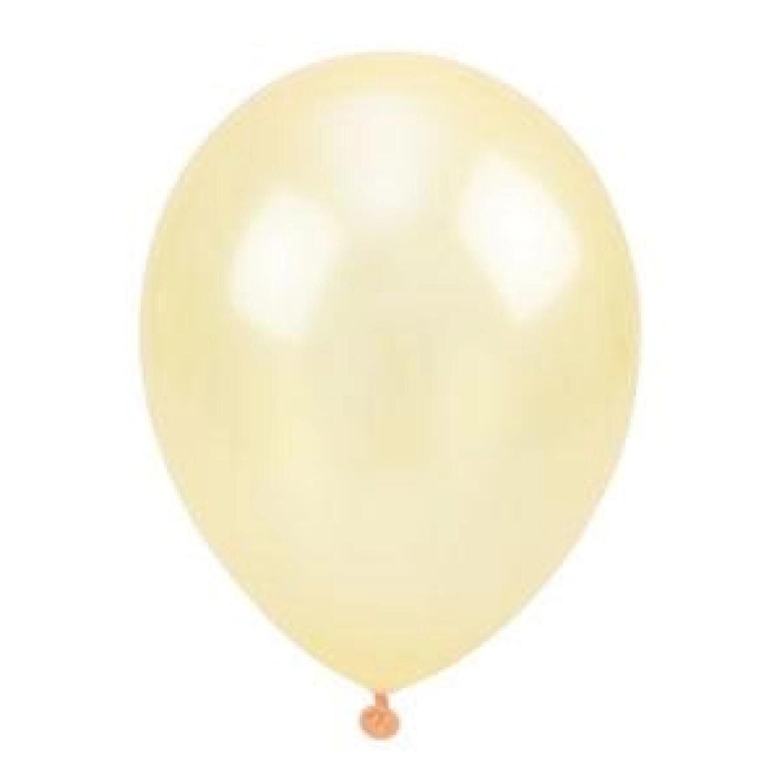 Balony metalizowane kremowe 30cm 100szt Arpex oprawa: blister