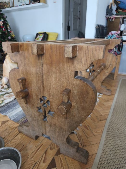 Pés mesa rústica