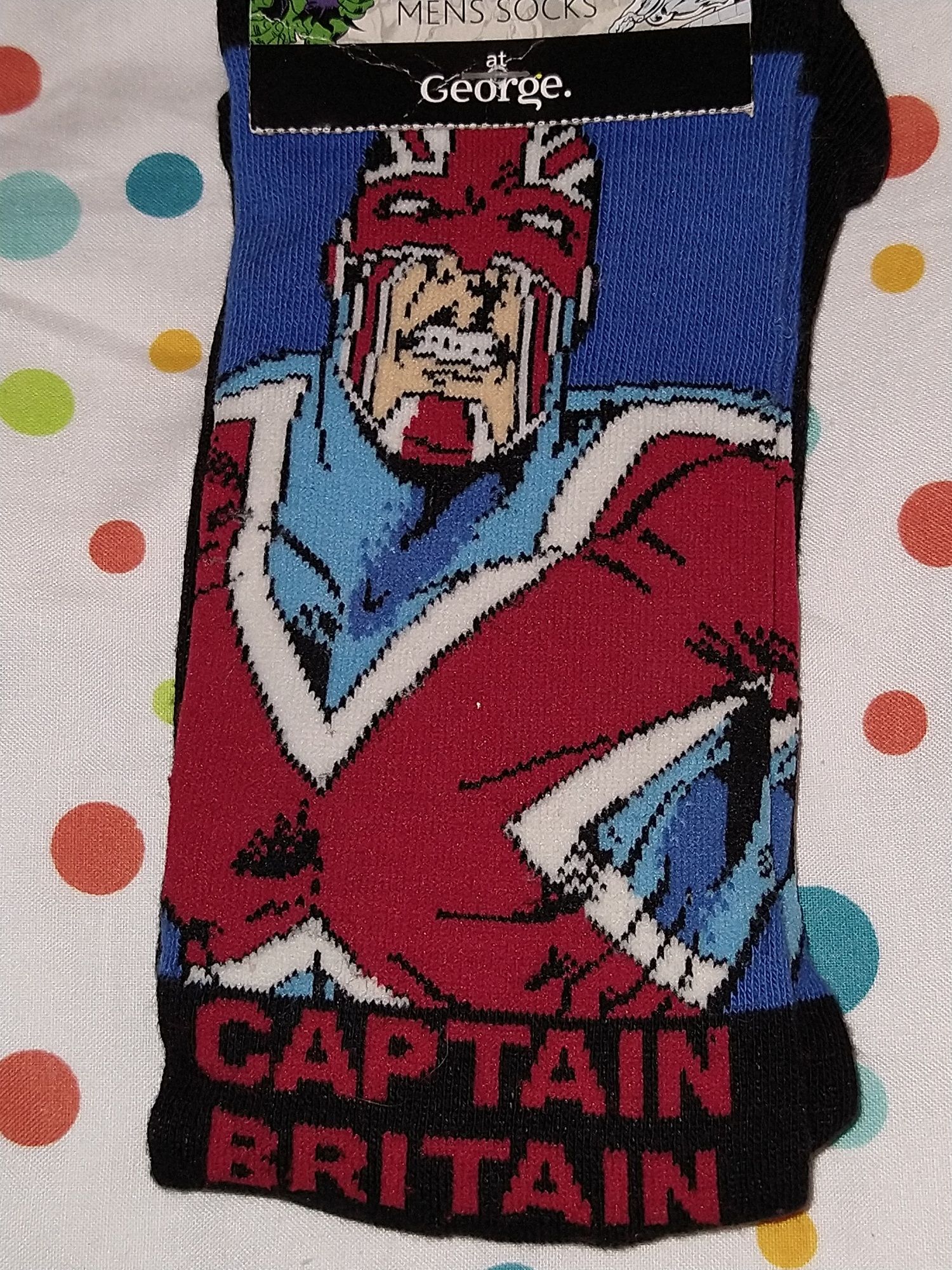 Captain Britain/Marvel - Skarpety rozmiar 39-42/5 "George"