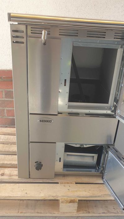 Senko C-20 kuchnia c.o. na drewno, kremowa, prawa